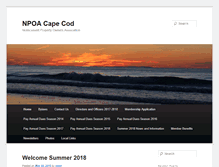 Tablet Screenshot of npoacapecod.org